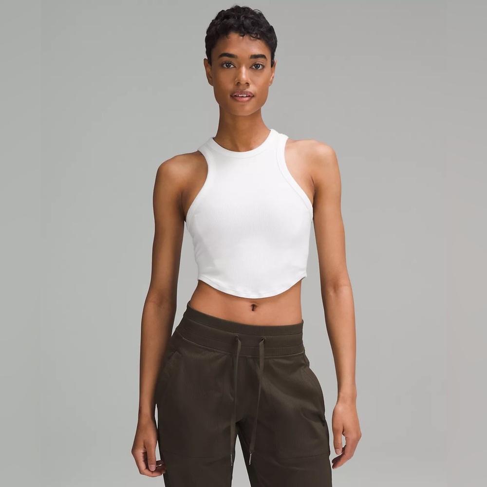 Lululemon Hold Tight Cropped Tank Top White Size 10